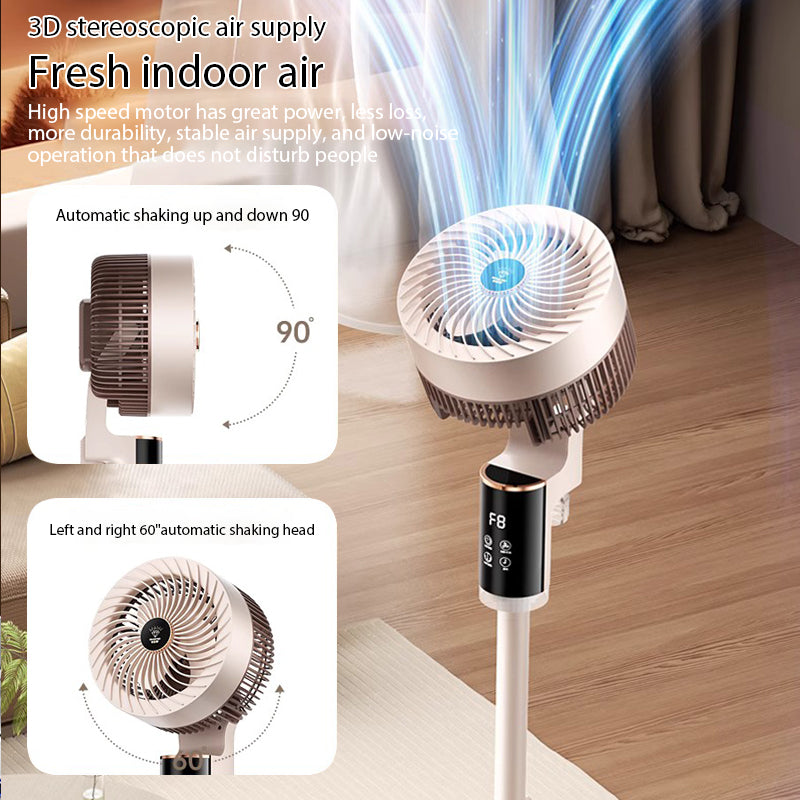 Vertical Air Circulator – Wide Range, Quiet Breeze & Modern Design