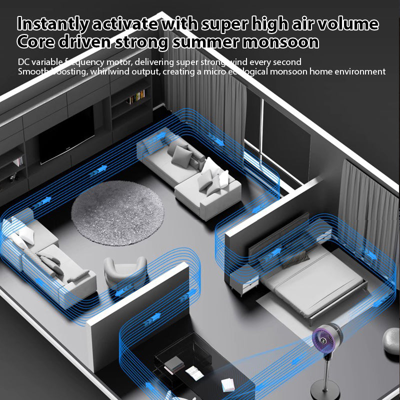 Floor Air Circulator – Strong Wind, Low Noise & Smart Control