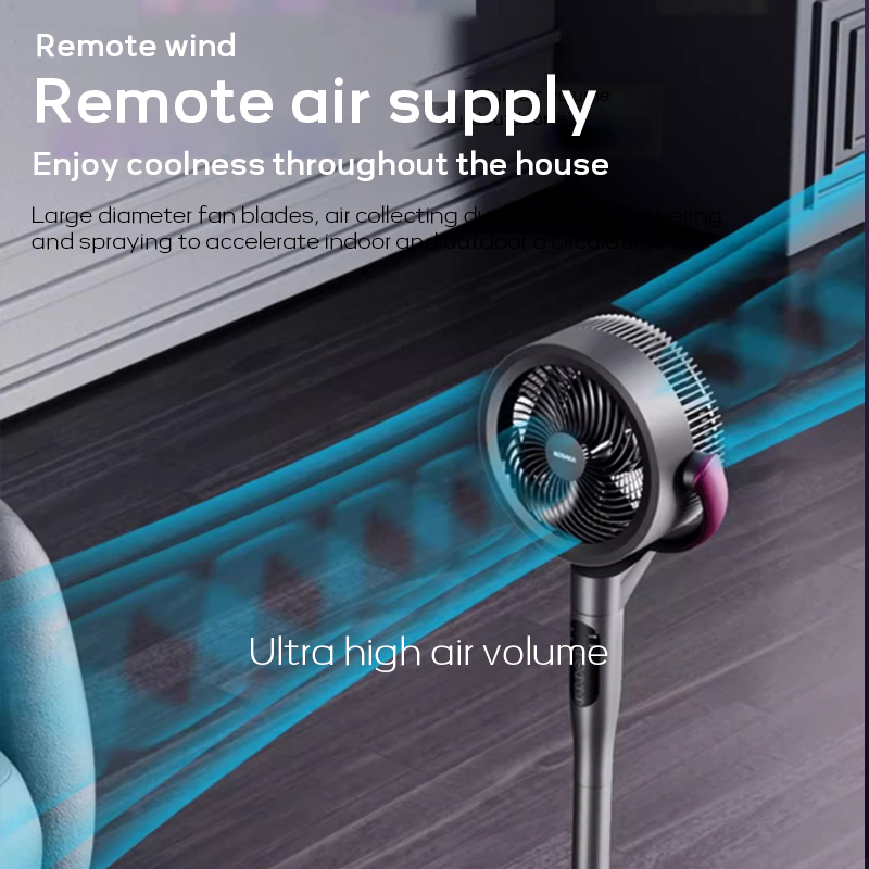 Oscillating Floor Fan – Compact, Quiet & Full-Room Coverage