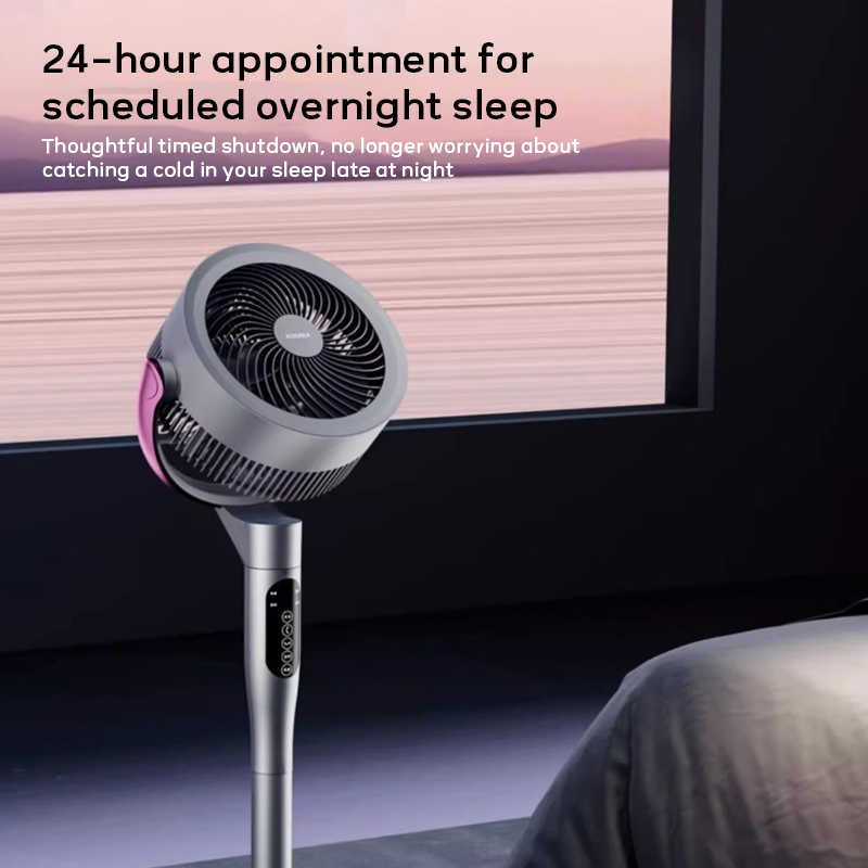 Oscillating Floor Fan – Compact, Quiet & Full-Room Coverage