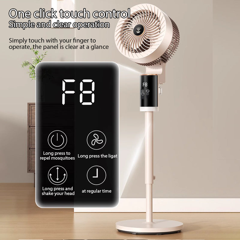 Vertical Air Circulator – Wide Range, Quiet Breeze & Modern Design